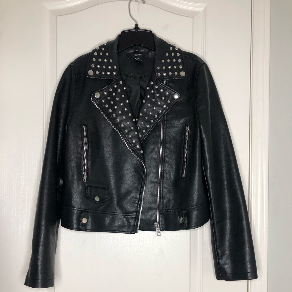 Never worn faux leather